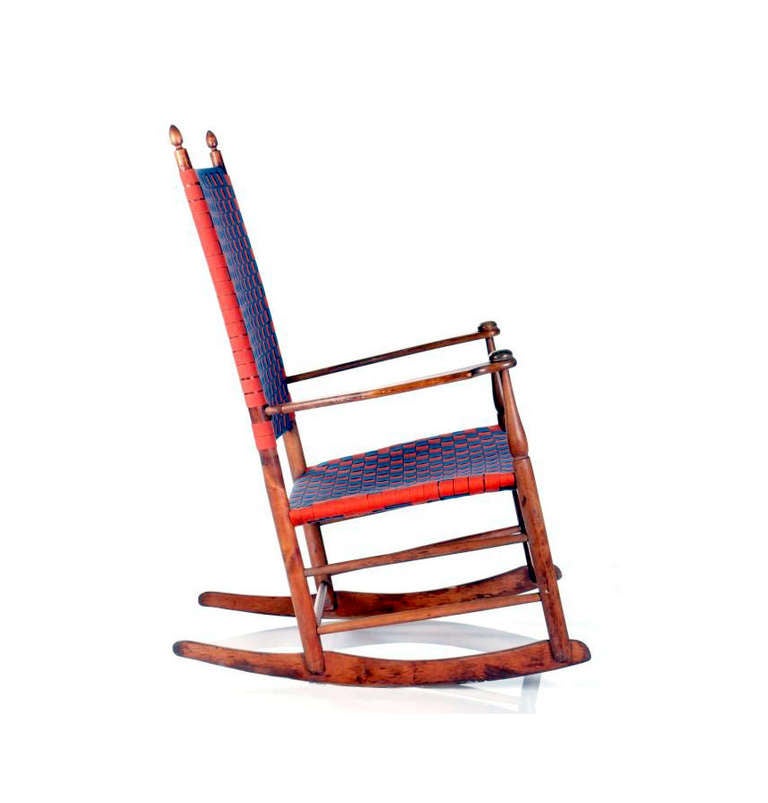 American Shaker Maple Arm Rocking Chair