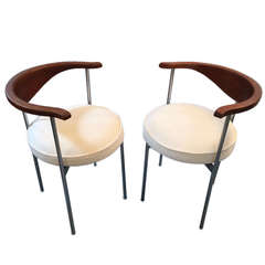 Pair of Danish armchairs Frederik Sieck Fritz Hansen