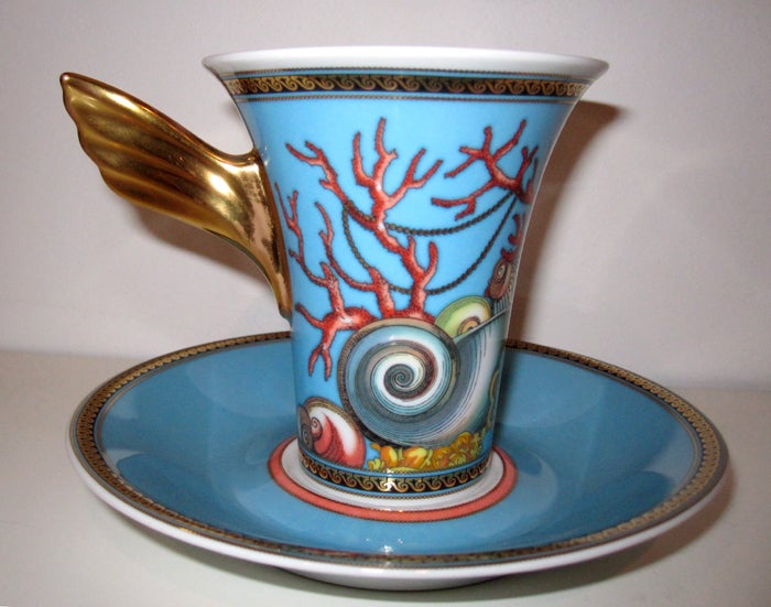 20th Century Coffee Tea service Versace for Rosenthal Les Tresors De La Mer