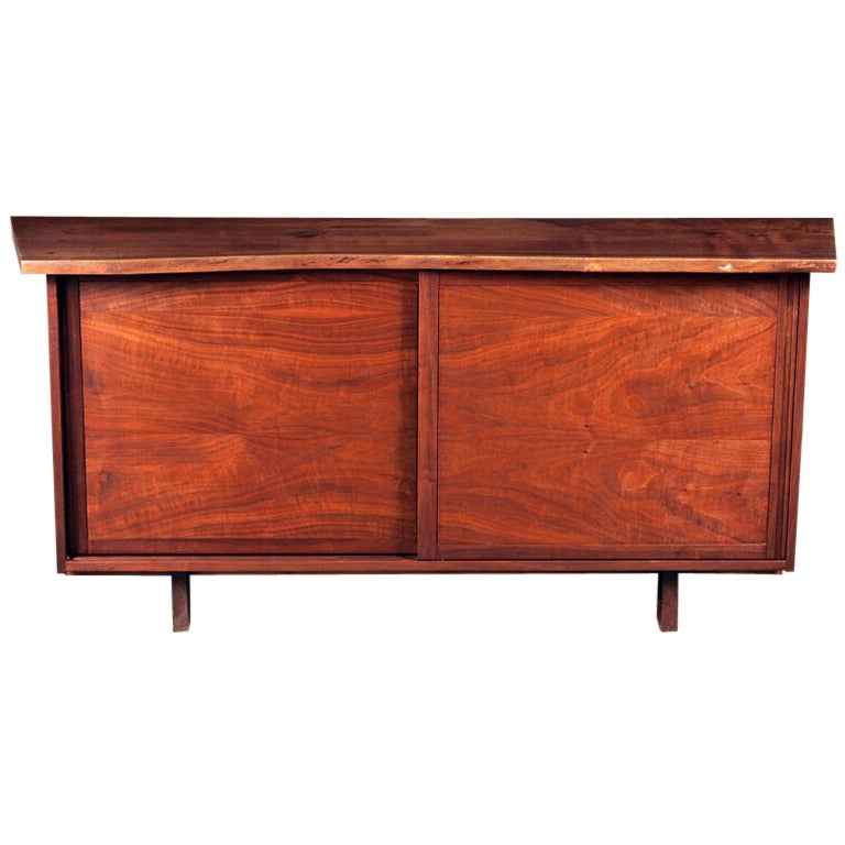 Early Walnut George Nakashima Dresser with drawers
