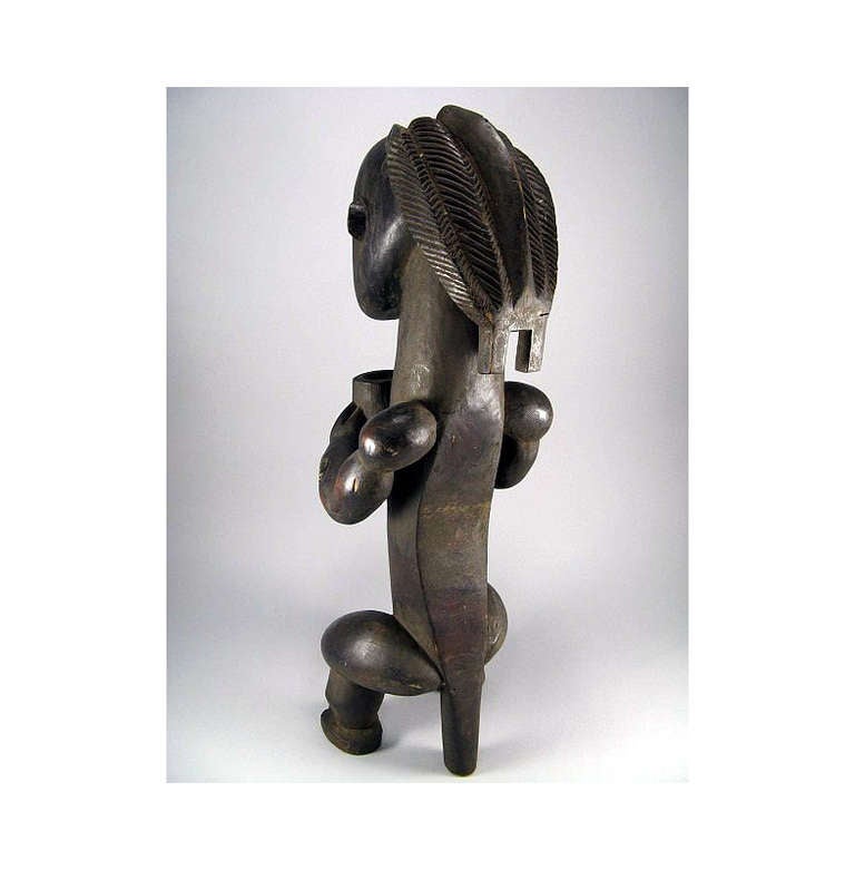 Mid-20th Century Fang Reliquary Figure Gabon African Tribal Art