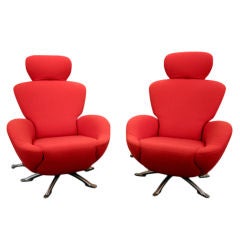 Pair of Dodo lounge chairs by Toshiyuki Kita for Cassina