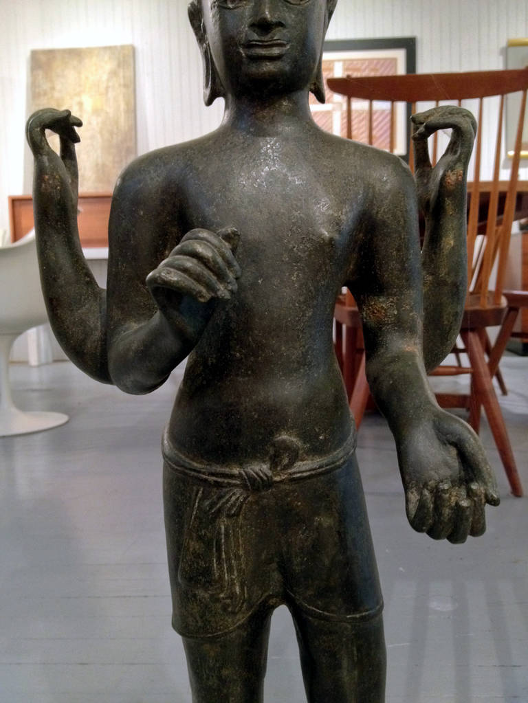 Bronze Statue Of Bodhisattva Avalokitesvara Thailand 2