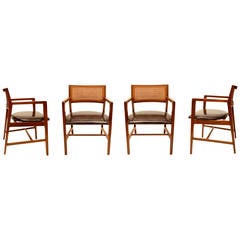 Set of Four Dining Chairs by Edward Wormley for Dunbar