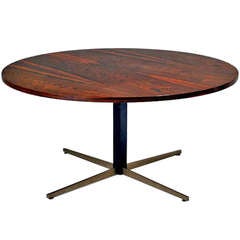 An Adjustable Brazilian Rosewood Jacaranda Table