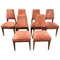 Set of Six Dining Chairs by Vladimir Kagan for Grosfeld House