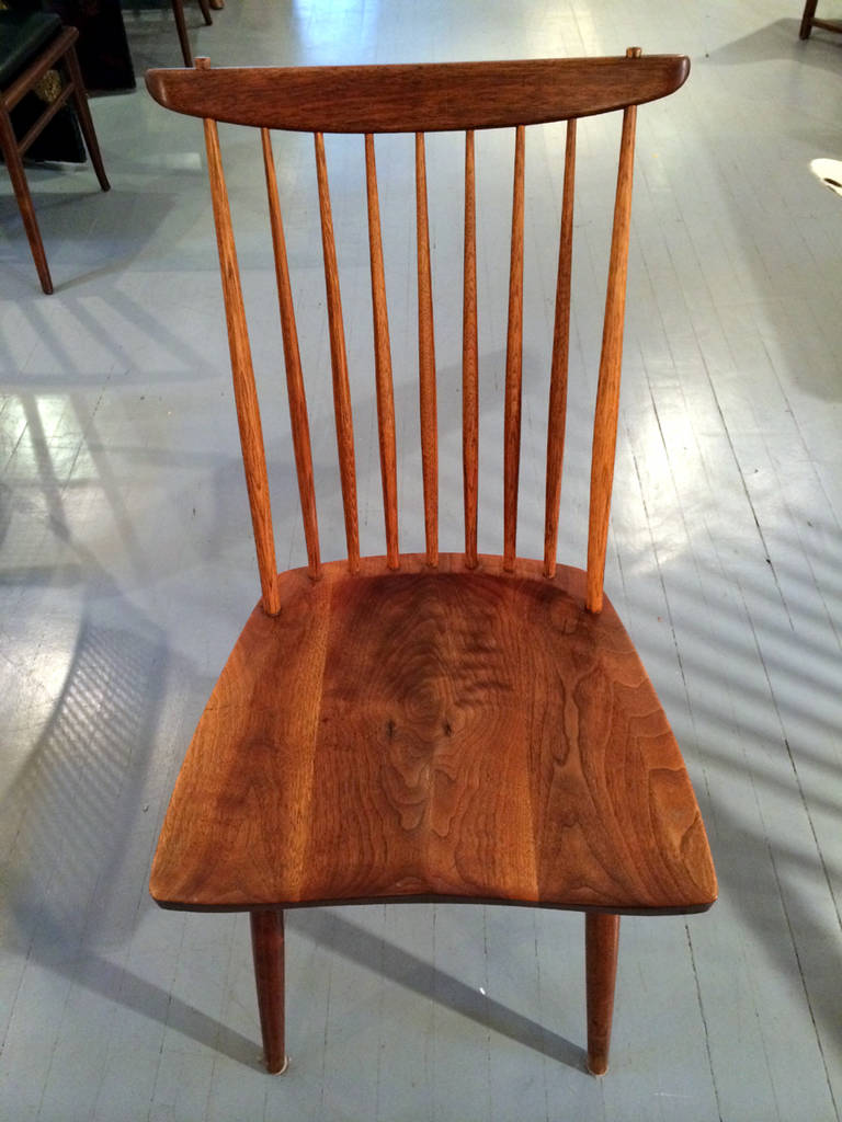 Early set of eight new chairs George Nakashima