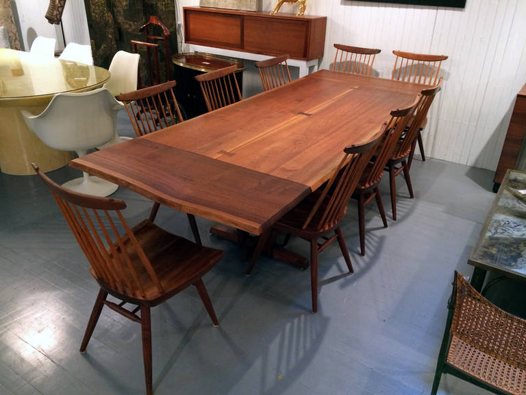 Early set of eight new chairs George Nakashima 2