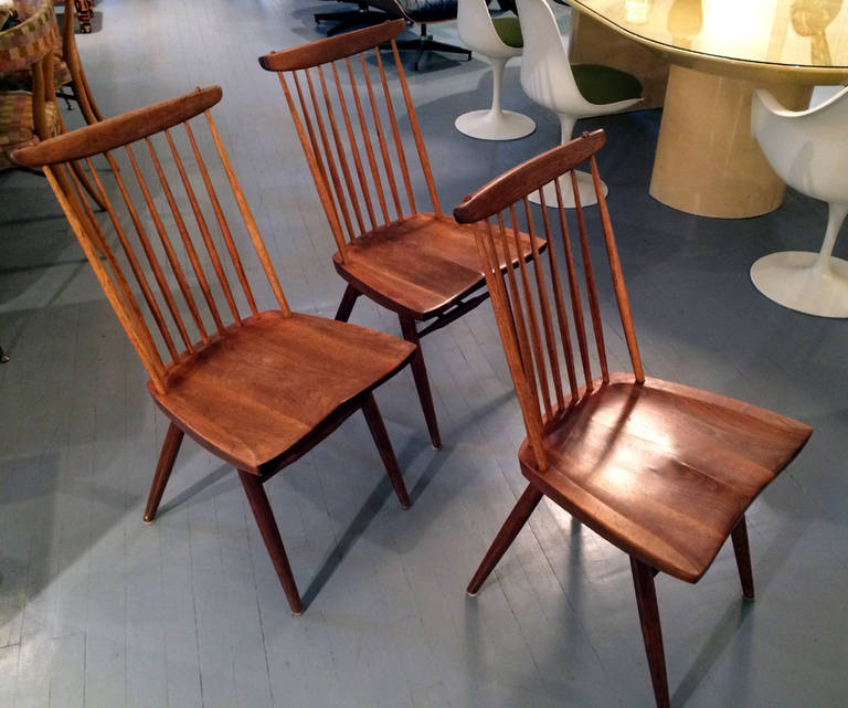 Hickory Early set of eight new chairs George Nakashima