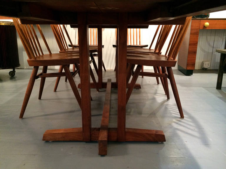 Early set of eight new chairs George Nakashima 3