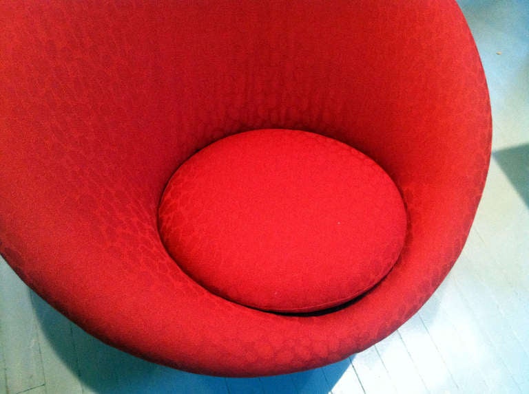 Dutch Mushroom swivel lounge chair and ottoman Pierre Paulin Artifort In Good Condition In Atlanta, GA