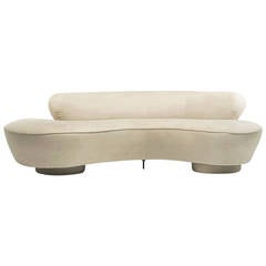 Serpentine Sofa Designed by Vladimir Kagan for Directional