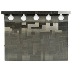 Cityscape headboard with lights Paul Evans for Directional 5