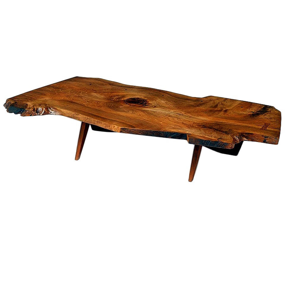 Early Large Walnut Coffee Table by George Nakashima