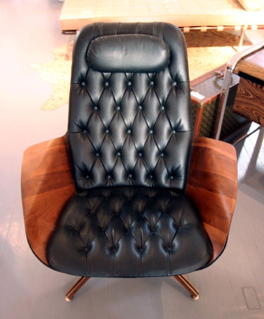 Mid-20th Century On hold Plycraft Tufted Lounge Chair by George Mulhauser