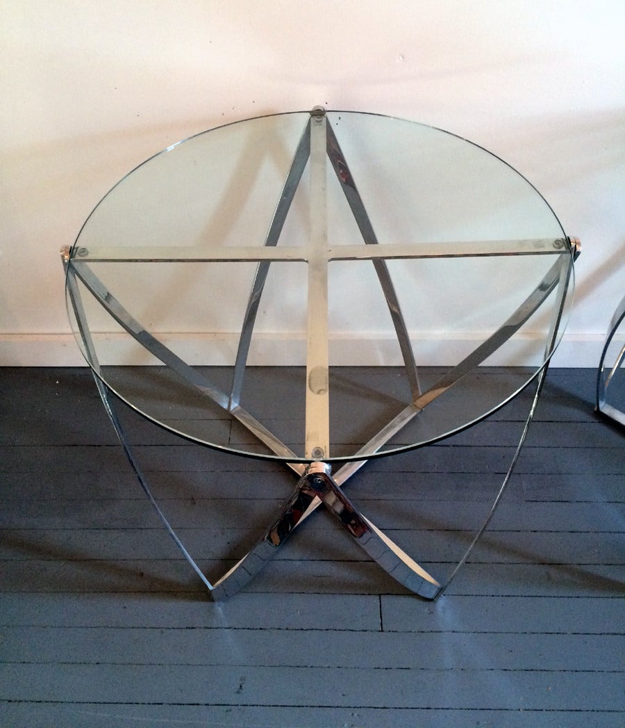 Pair of Metal Side Tables by John Vesey In Good Condition In Atlanta, GA