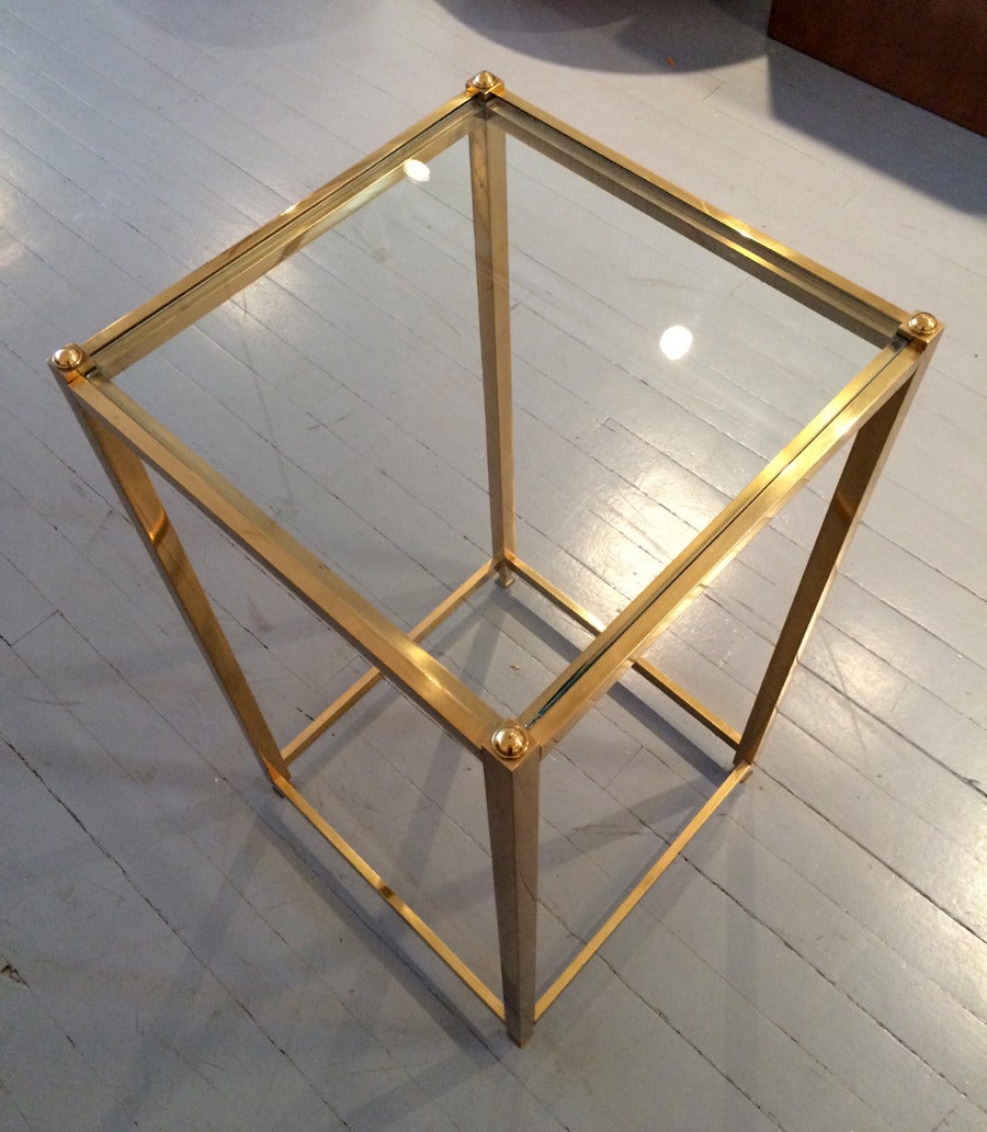 Modern A Brass side table by John Vesey For Sale