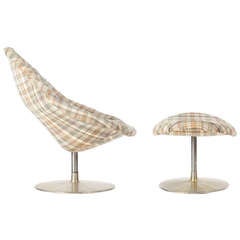 Global Lounge Chair and Ottoman Artifort Pierre Paulin