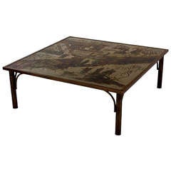 Etched Bronze Coffee Table Philip & Kelvin Laverne