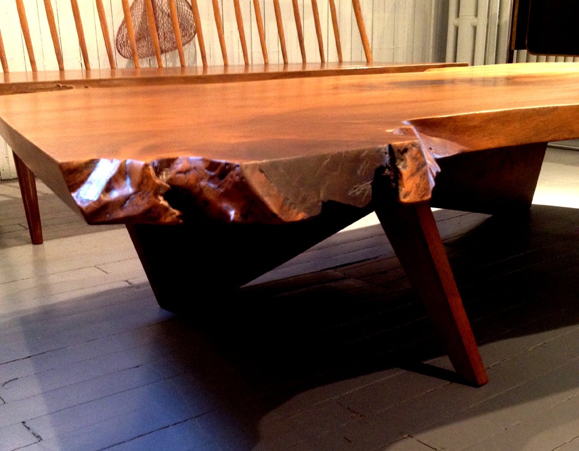 Early Large Walnut Coffee Table by George Nakashima 2