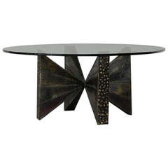 Sculpted Steel Coffee Table Paul Evans 8