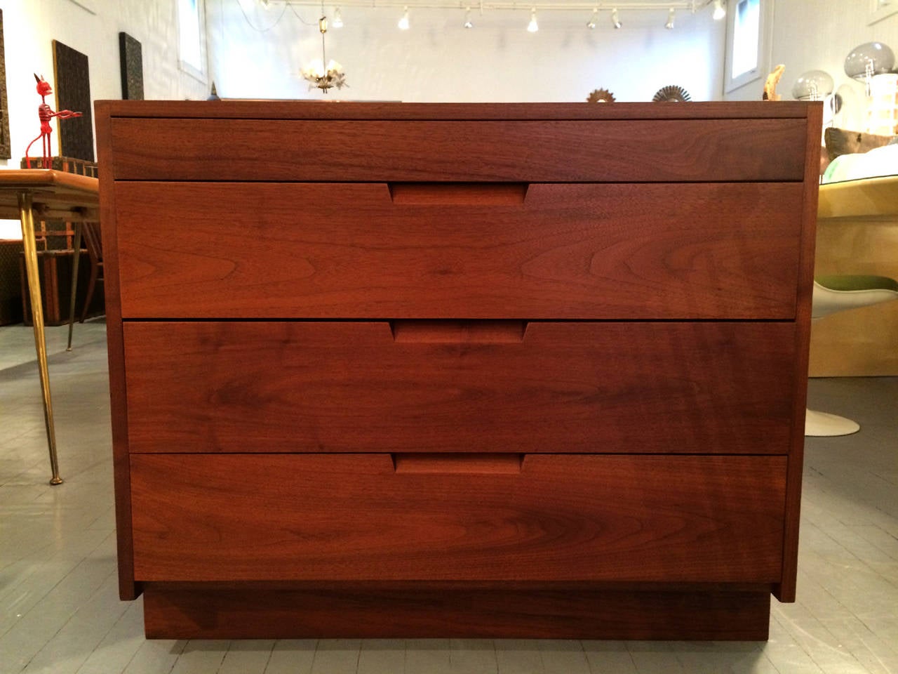 Mid-Century Modern Pair of American Black Walnut Chests by George Nakashima