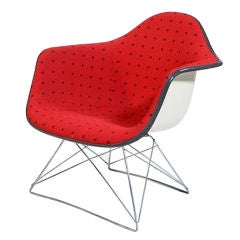 Chaise Eames LAR avec base Cat's Cradle & Tissu Alexander Girard