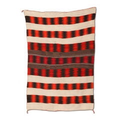 Antique Transitional Navajo Blanket Rug Weaving