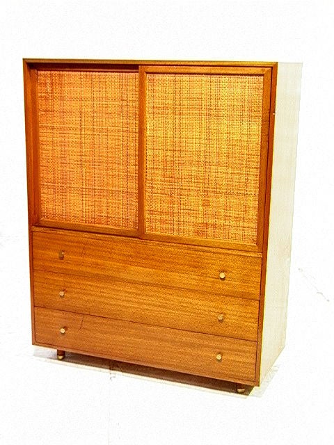 Vintage Tall Chest Dresser with drawers by Harvey Probber