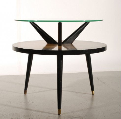 Mid Century Gio Ponti Style Tier Side Table