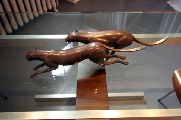 Loet Vanderveen Running Chetahs Bronze Sculpture 2