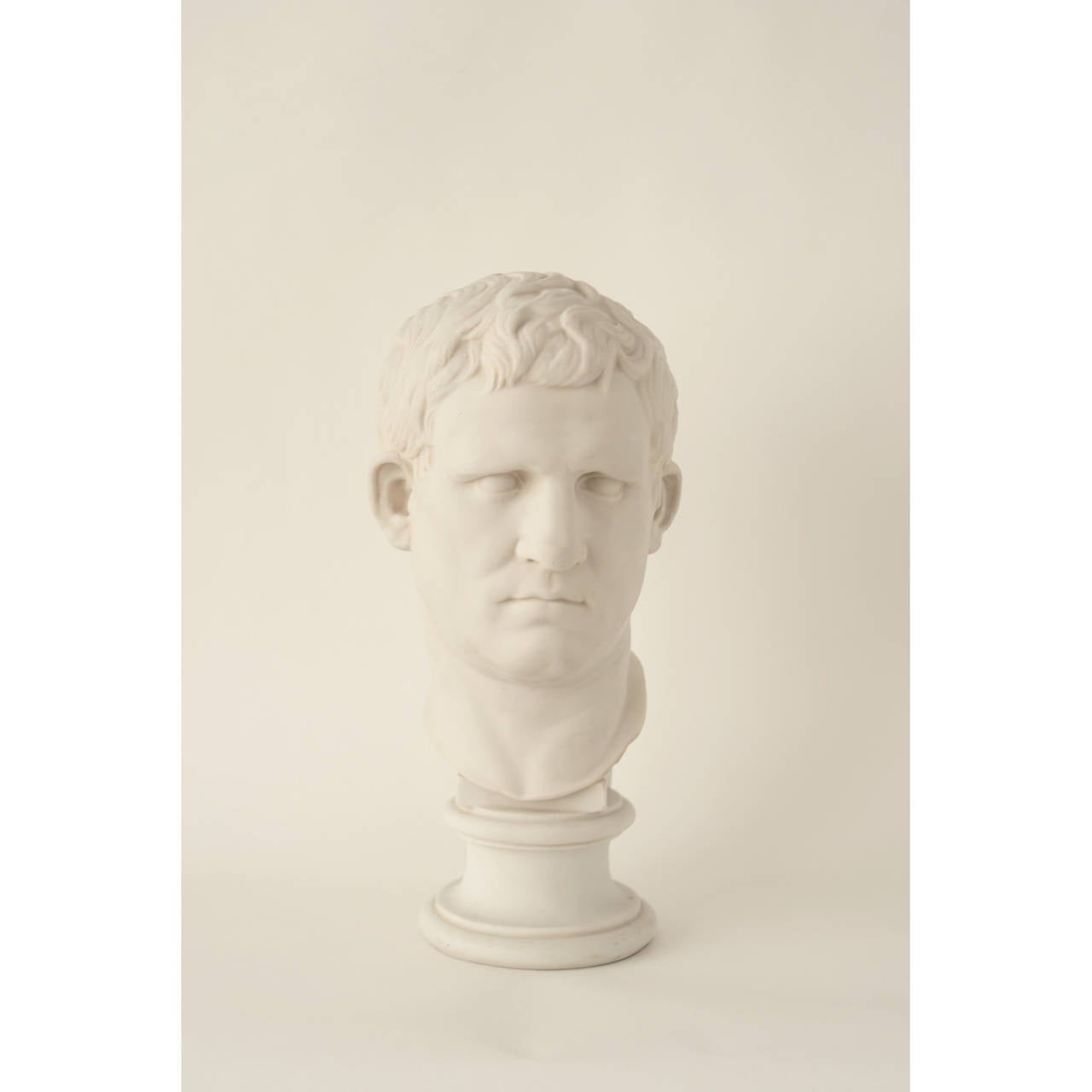 Cast Composite Classical Style Bust of Caesar