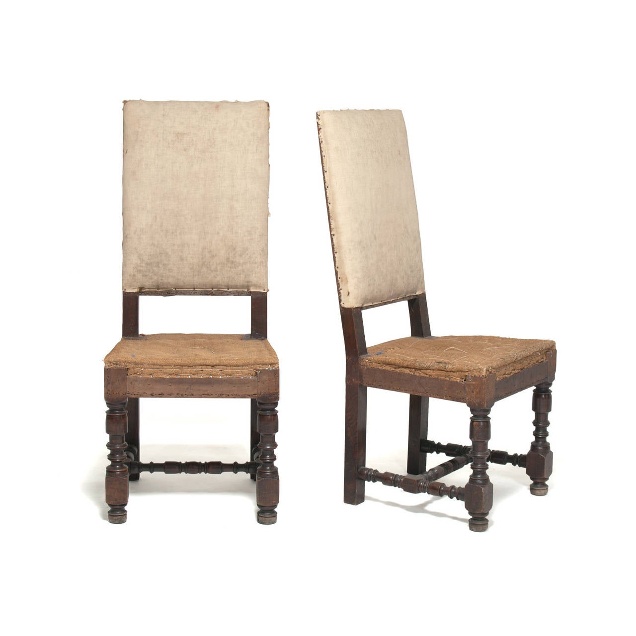 A Pair of Louis XVI Hall Chairs. French, Circa 1800.