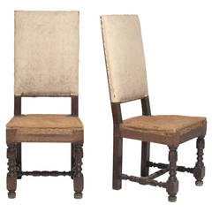 Pair of Louis XIV Hall Chairs