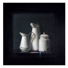 Still Life with White Pottery by Raymond Han