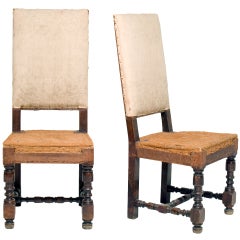 Pair of Louis XVI Hall Chairs