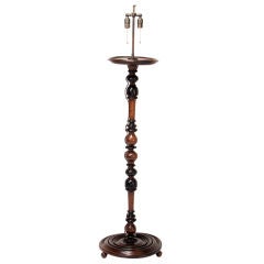Louis XIII Turned Candle Stand Lamp