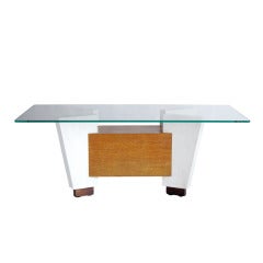 Modernist Blocked Wood Coffee Table