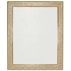 French 40's Gilt Greek Key Mirror