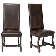 Turn of the Century Leather Chairs from Andalusia Turn of the Century Leather Chairs from Andalusia