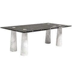 Chic Black and White Marble Coffee Table