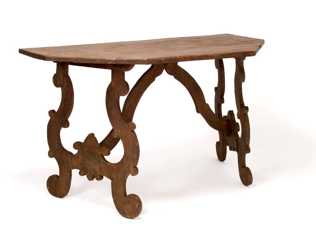 Pair of Italian Baroque Style Consoles