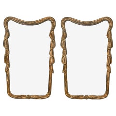Pair of 1940
s Gilt Drape Mirrors