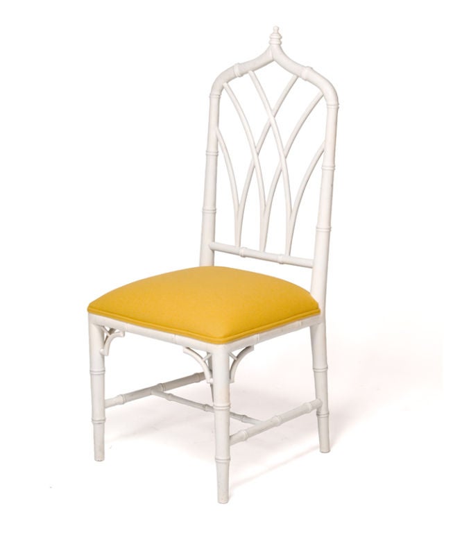 Set of Six French 60's Chippendale Chairs