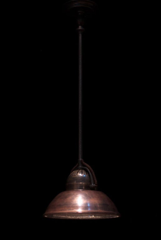 Copper/Glass Ceiling Pendant