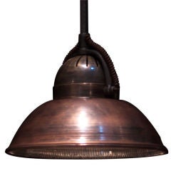 Copper/Glass Ceiling Pendant