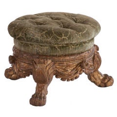 Antique Giltwood Ottoman