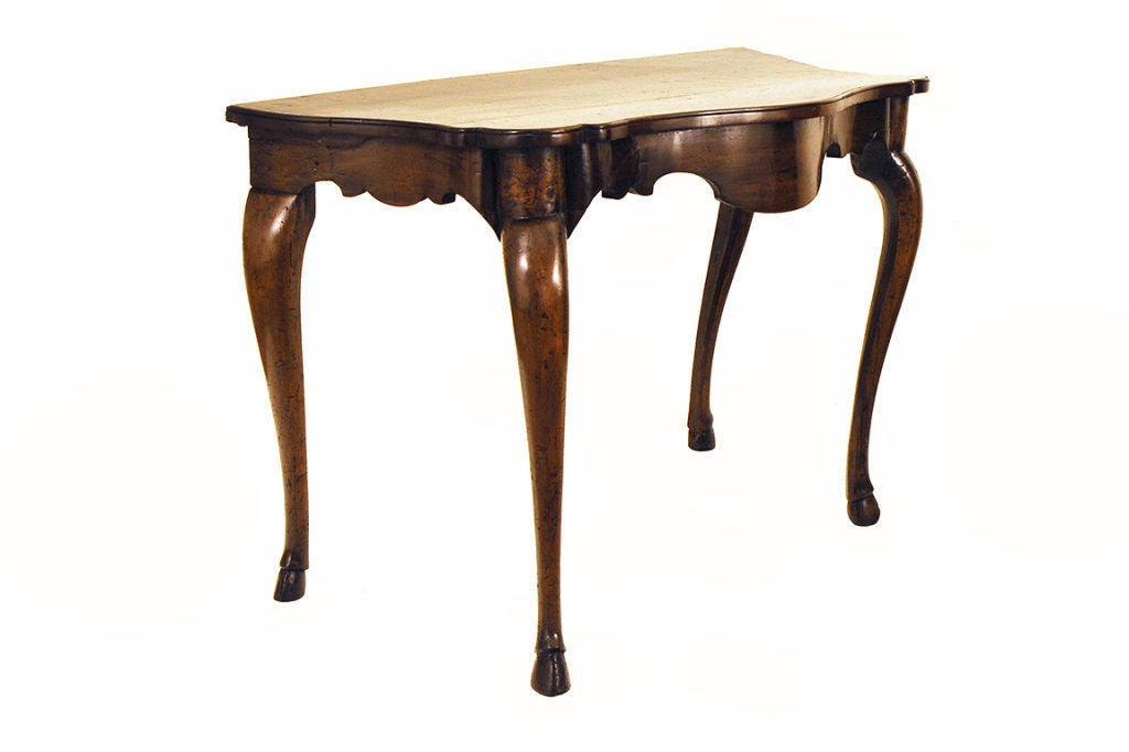 Italian, Ferrara, Carved Walnut Rococo Console