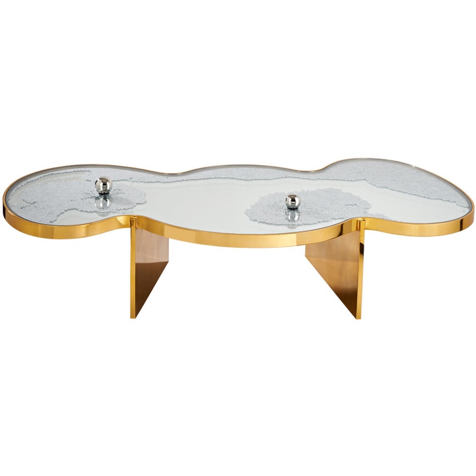 Frissons Dore Coffee Table by Hubert le Gall