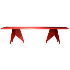 Red Dining table